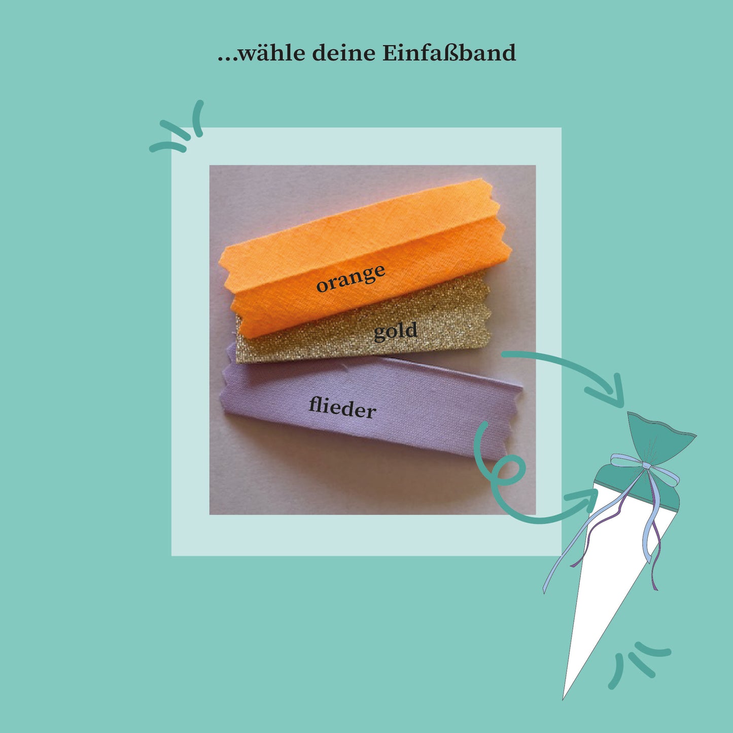 Schultüte oder Geschwistertüte individuell klein