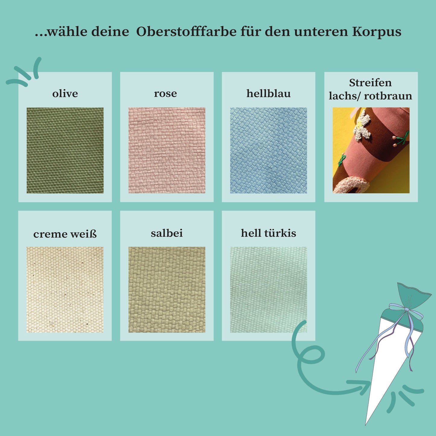 Schultüte oder Geschwistertüte individuell klein