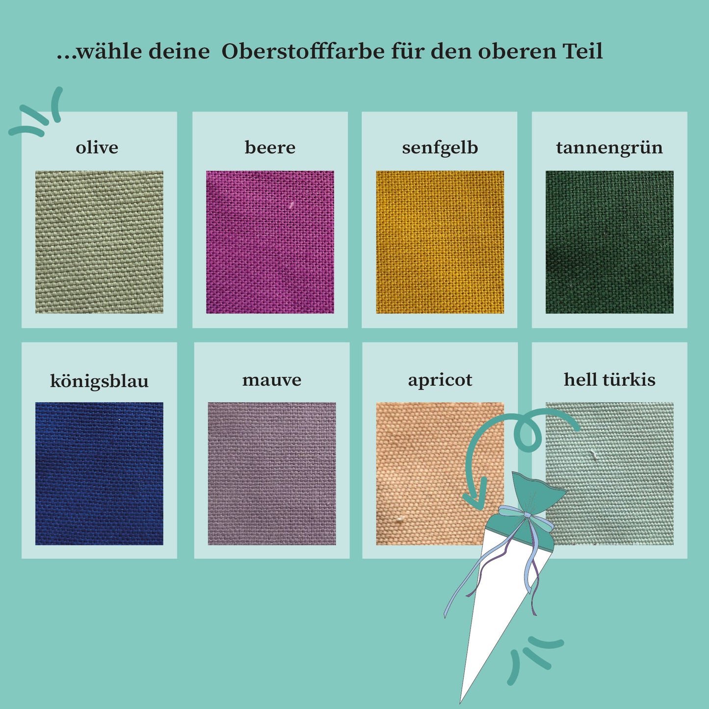 Schultüte oder Geschwistertüte individuell klein